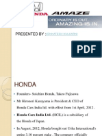 Honda Amaze Marketing Analysis