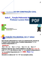 Prof. Luciano Nóbrega - Aula Função 1º Grau