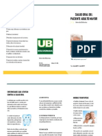 Triptico de Prevención Salud Oral