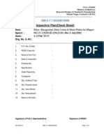 Inspection Plan (Check Sheet) : QM-C-7.1/BOGIE/0009