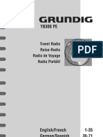 Grundig YB300 AM-FM-HF Reciever Manual