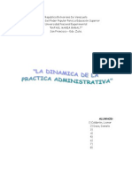 La Dinamica de La Practica Administrativa