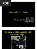 Back To Design: Grids: INFO 1300: Introductory Web Design and Programming