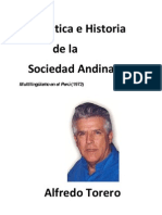 Lingüística e Historia de La Sociedad Andina