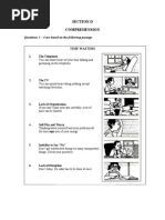 Section D Comprehension: Questions 1 - 4 Are Based On The Following Passage