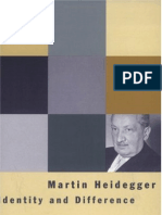 Martin Heidegger - Identity and Difference