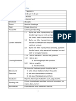 English Year 3 Lesson Plan