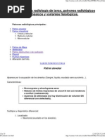 Signos en La Radiología de Torax, Patrones Radiológicos Básicos y Variantes Fisiológicas.