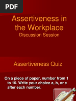 Assertiveness in The Workplace