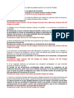 Cuestionario de Derecho Procesal Laboral Final