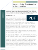 Harmon Craig: Gumshoe of Geochemistry