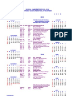 AGSB School Calendar For 1 Year Standard MBA