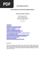 Polymer Science: Molecular Weights of Polymers