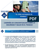 Campaña de Concientización Seguridad y Salud en El Trabajo 2013