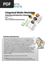 Integrated Media Workshop: Listening and Extensive Listening