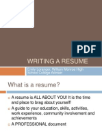 2013 Resume Workshop