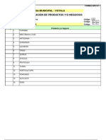 YOTALA, Chuquisaca, Formulario Mesa Municipal