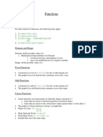 SAT II Math Level 2 Subject Test Notes: Functions