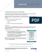 Trimble Nomad Series: Resetting