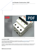 MCB - Miniature Circuit Breaker Construction