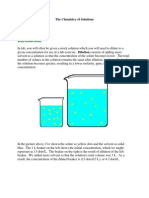 The Chemistry of Solutions