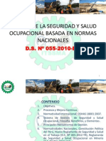 Gestión de La Seguridad y Salud Ocupacional Basada en Normas Nacionales