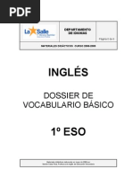 Vocabulario Ingles 1º de Eso