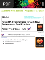 PowerHA SystemMirror For AIX: New Features and Best Practice