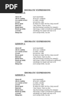 Idiomatic Expressions 1