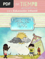 Panel Del Tiempo para Educación Infantil