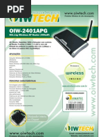 Manual Oiw 2401apg PDF