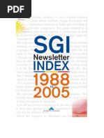 SGI Newsletter Index