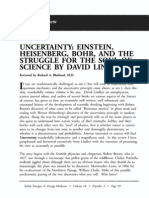 Uncertainty Einstein, Heisenberg, Bohr, and The Struggle For The Soul of Science by David Lindley Richard A Blasband (Vol 18 No 2)