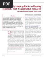 Ryan Coughlan Qualitative Research Critique