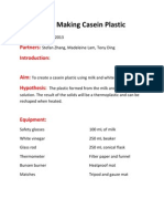 Title: Making Casein Plastic: Date: Partners