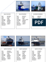 Platform Supply Vessel Data Part 1