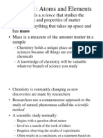 Chapter 1: Atoms and Elements