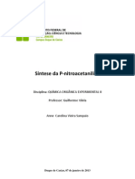 3º Relatório de Química Orgânica Experimental Ii