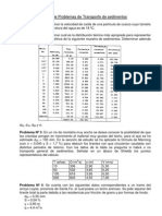 Problemas de Transporte de Sedimentos