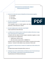 Almacenamiento de Información, Redes y Comunicacion de Datos