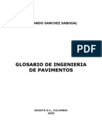 Glosario Ing. de Pavimentos