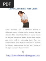 Lower Abdominal Pain