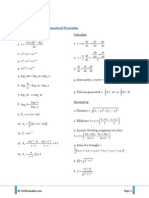 SPM Additional Mathematical Formulae PDF