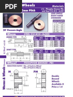 MOD, 6.283mm Pitch: Worm STEEL 214 M15 - En202