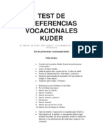 Test de Preferencias Vocacionales Kuder