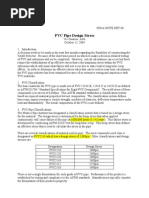 PVC Pipe Design Stress