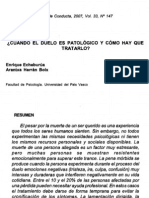 ¿Cuándo El Duelo Es Patológico y Cuando Hay Que Tratarlo?