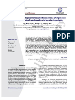 Evaluation of Biological Removal Efficiency in A UCT Process Treating Municipal Wastewater During Start-Up Stage