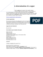 Colorimetric Determination of A Copper Ore