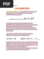 CALORIMETRIA